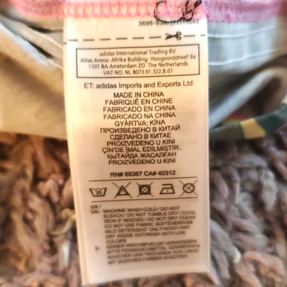 Adidas tropical 3 stripe tank top - Picture 7 of 10